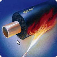 エアロフレックスの耐火性/低発煙性(自己消化性)